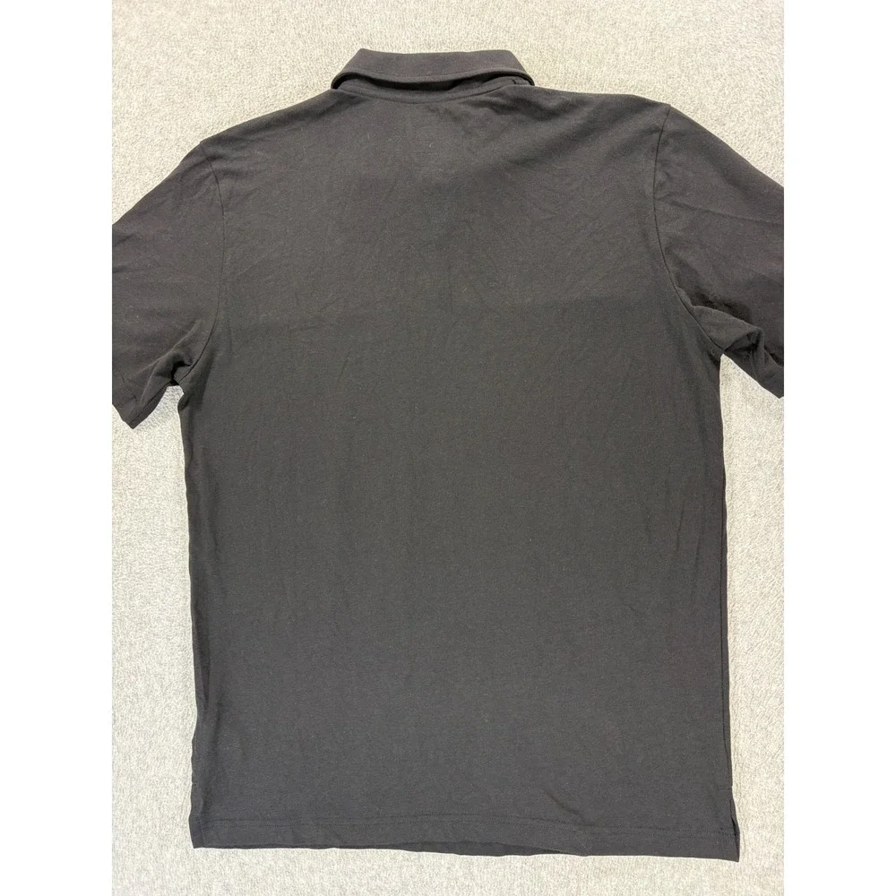 The North Face Cotton Blend Short Sleeve Polo Shirt (Men's Medium) Black